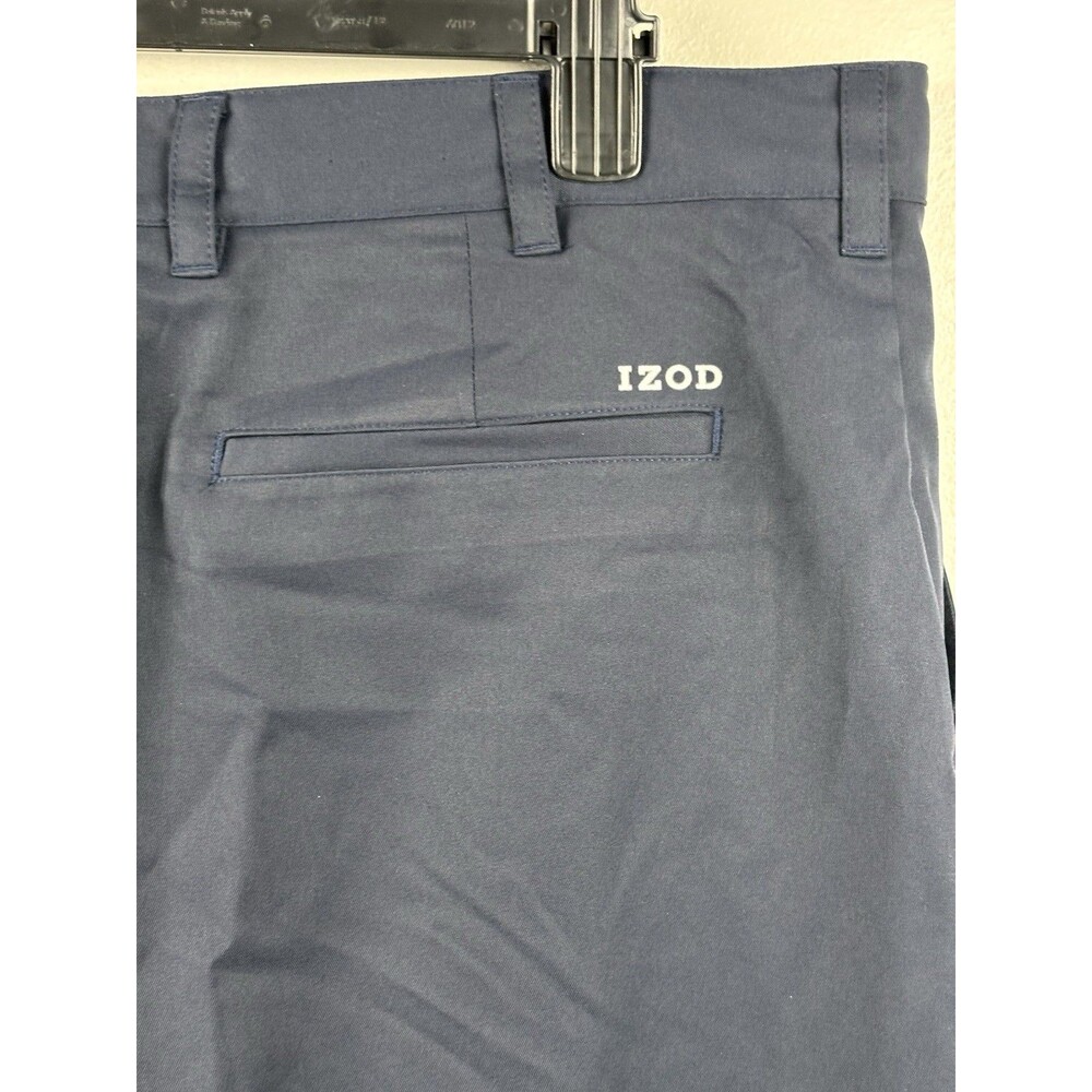 IZOD Golf Mens Blue Shorts Size 38 (40) Chino Polyester - Picture 4 of 6